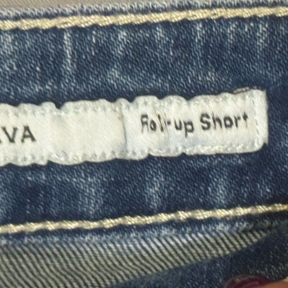 Dear John Boho “Ava” Jean Shorts with Multicolor Embroidery Sz 28 - Picture 4 of 5